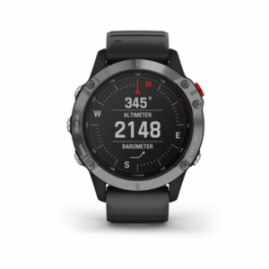 Garmin – Fenix 6 Solar – Zilver/Zwart